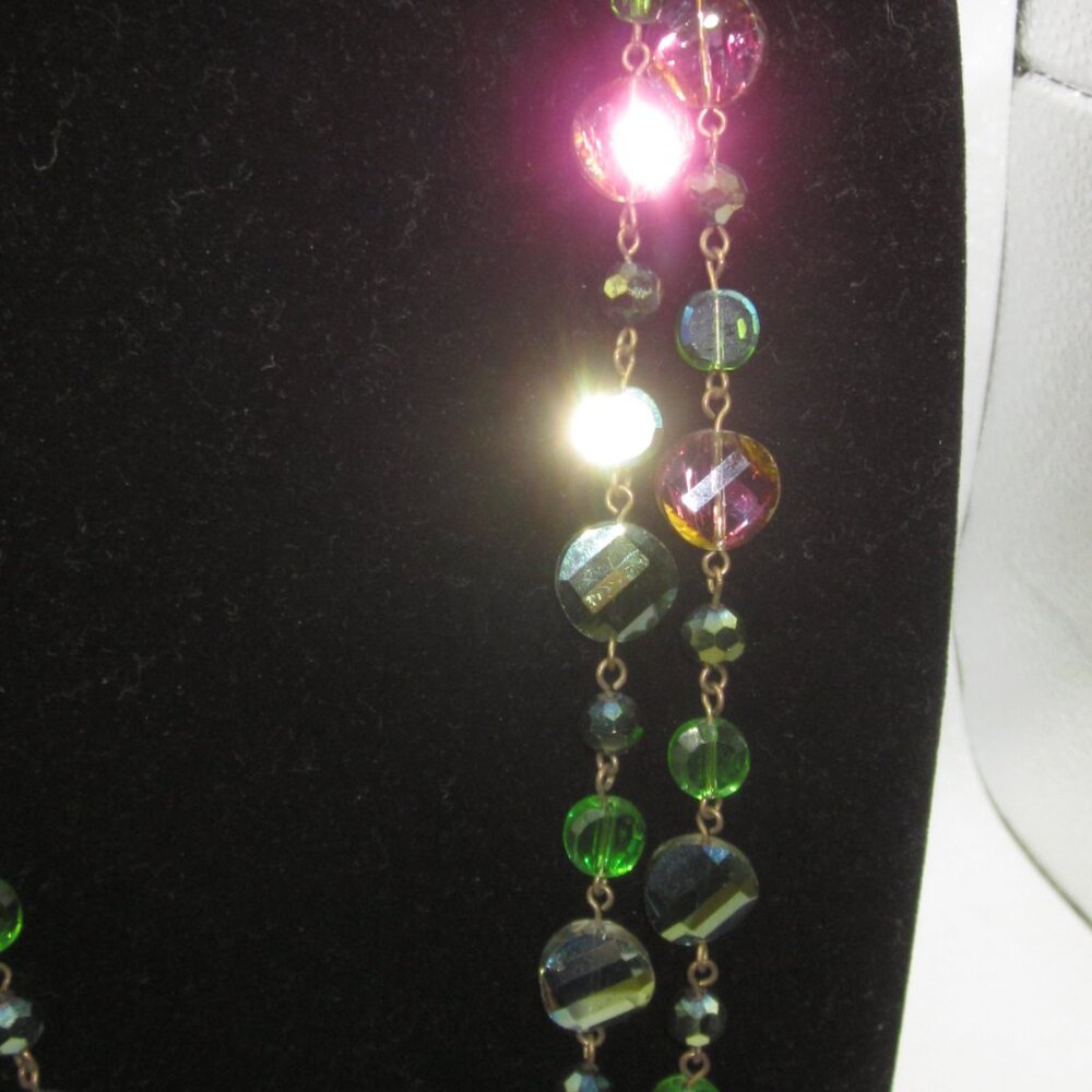 Joan Rivers Multi Colored Glass Bead Necklace - Picture 2 of 4